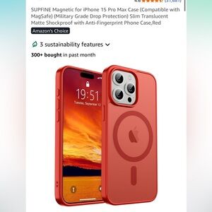 Apple iPhone Case in Vibrant Red